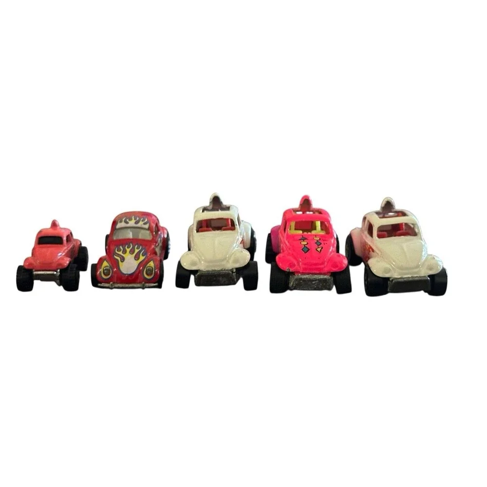 Vintage Hot Wheels Volkswagen VW Beetle Lot Lot Of 5 1983 1985 Baja Bug Flames